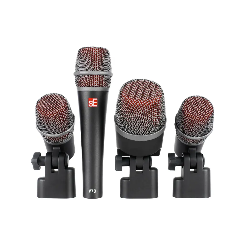 Se V Pack Venue Drum Microphone Pack (V Kick / 2 X V Beat / 2 X V Clamp / V7 X In Flight Case) 1
