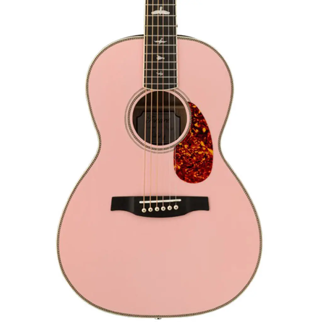 Prs Se P20e Parlor Acoustic W/ Pickups - Limited Edition Pink Lotus 1