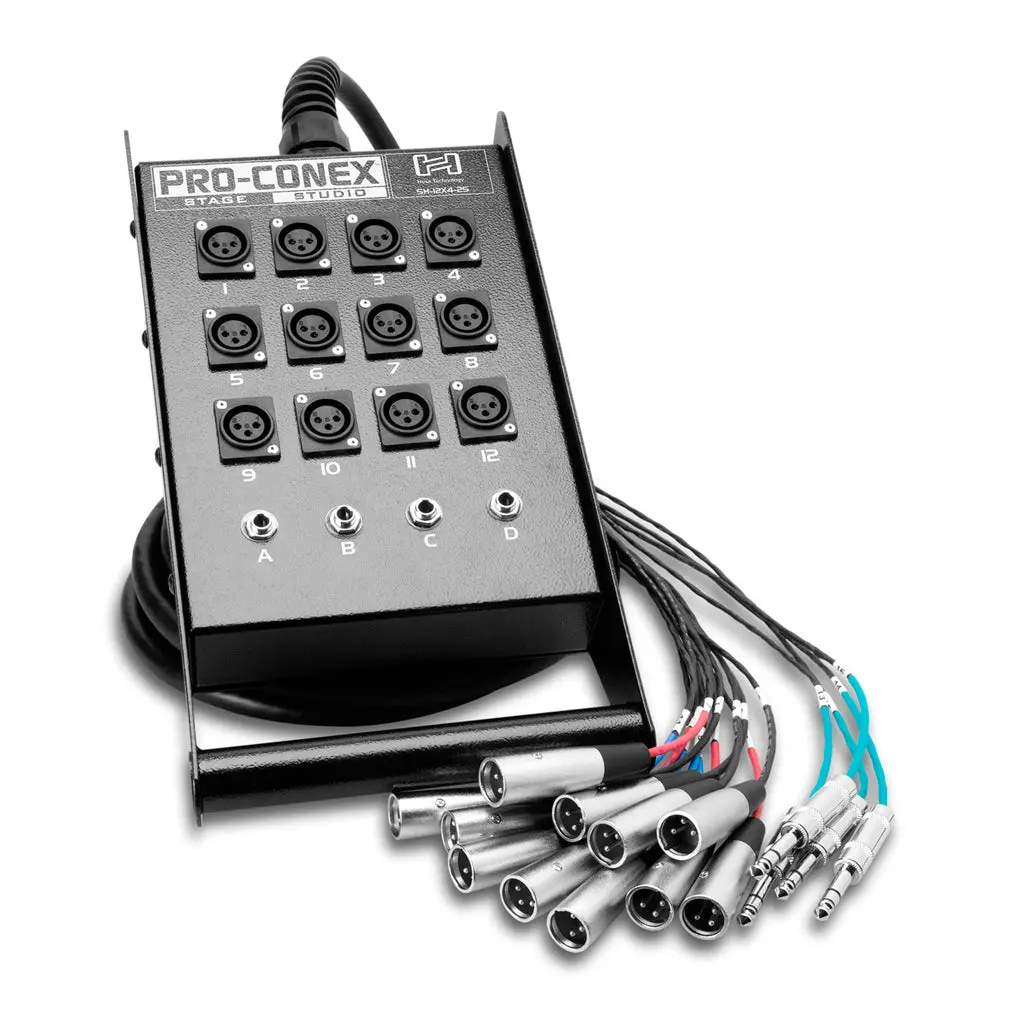 Hosa Technology Stage Box Non-Lock 12X4 50Ft 1