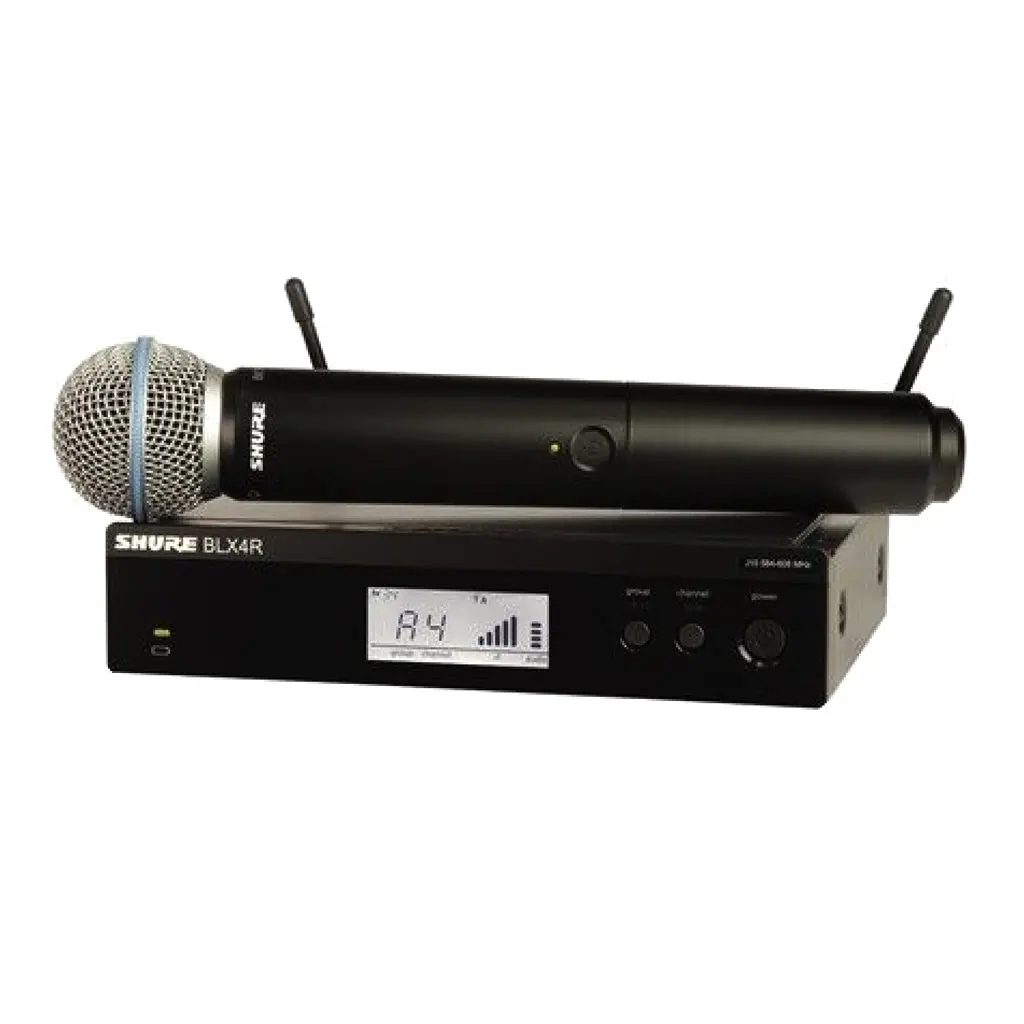 Shure Blx24r/B58 Wireless 1/2R Handheld System (K14: 614-638Mhz) 1