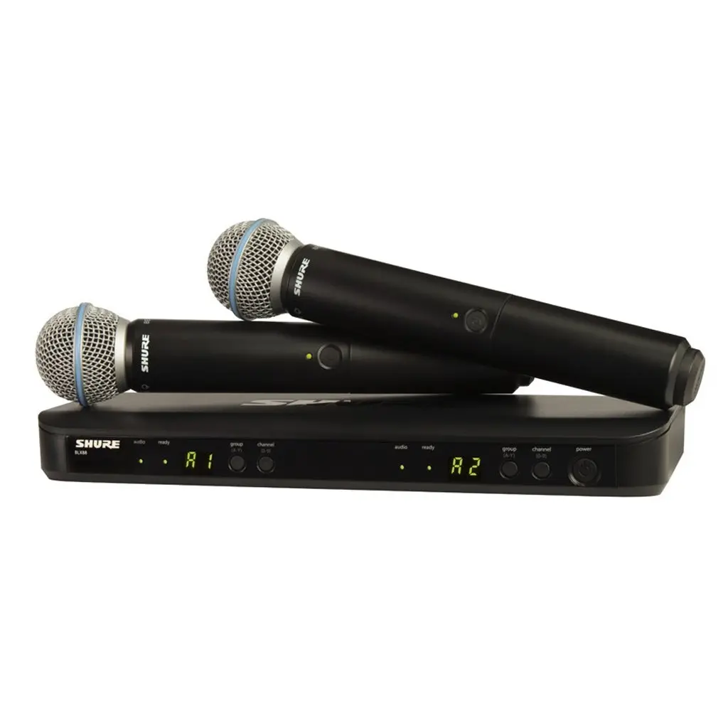 Shure Blx288/Beta58 Wireless Dual Handheld System (K14: 614-638Mhz) 1