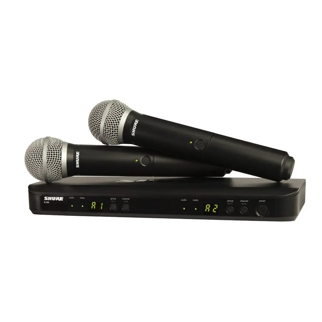 Shure Blx288/Pg58 Wireless Dual Handheld System (M17: 662-686Mhz) 1
