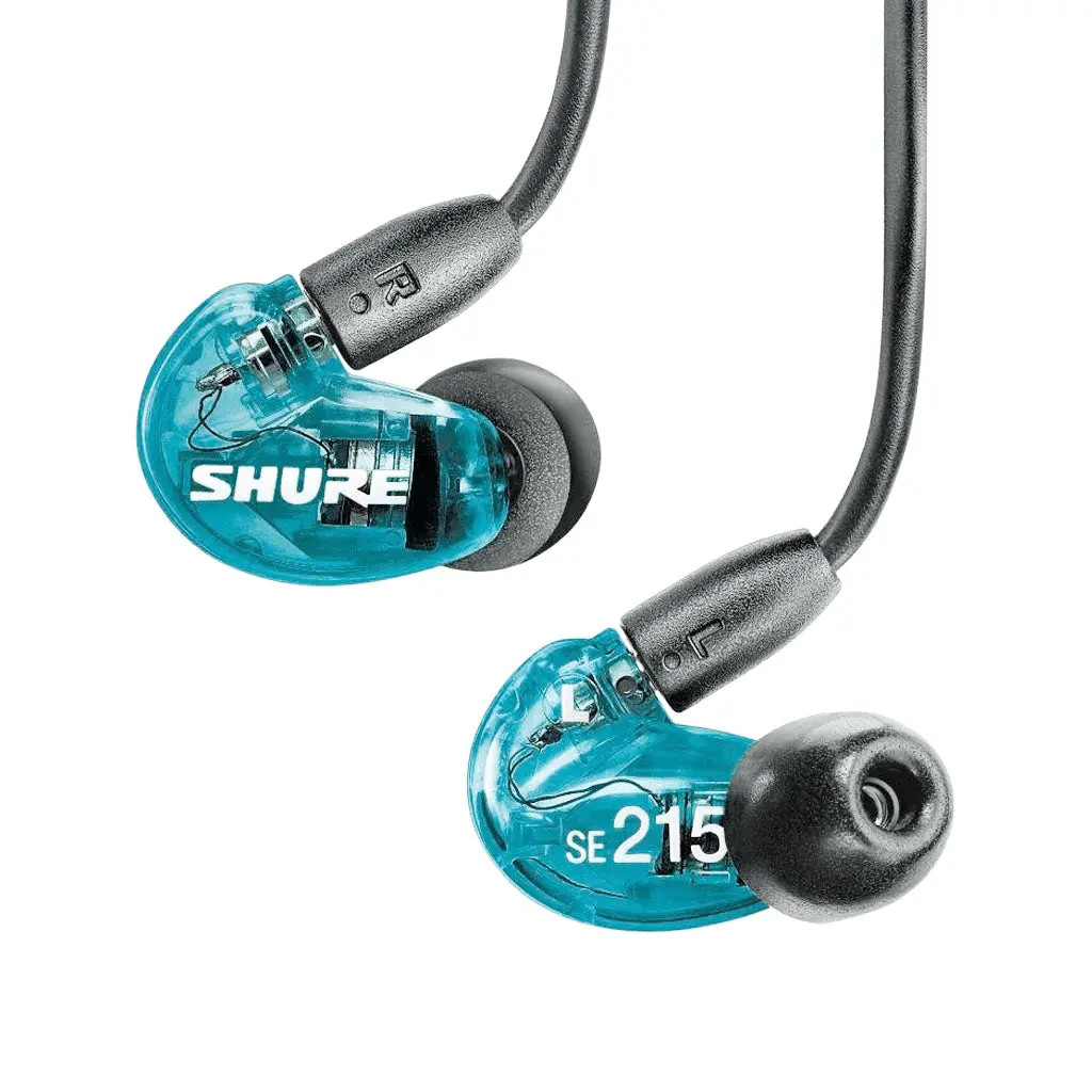 Shure Se215 Earphones (Translucent Blue) 1