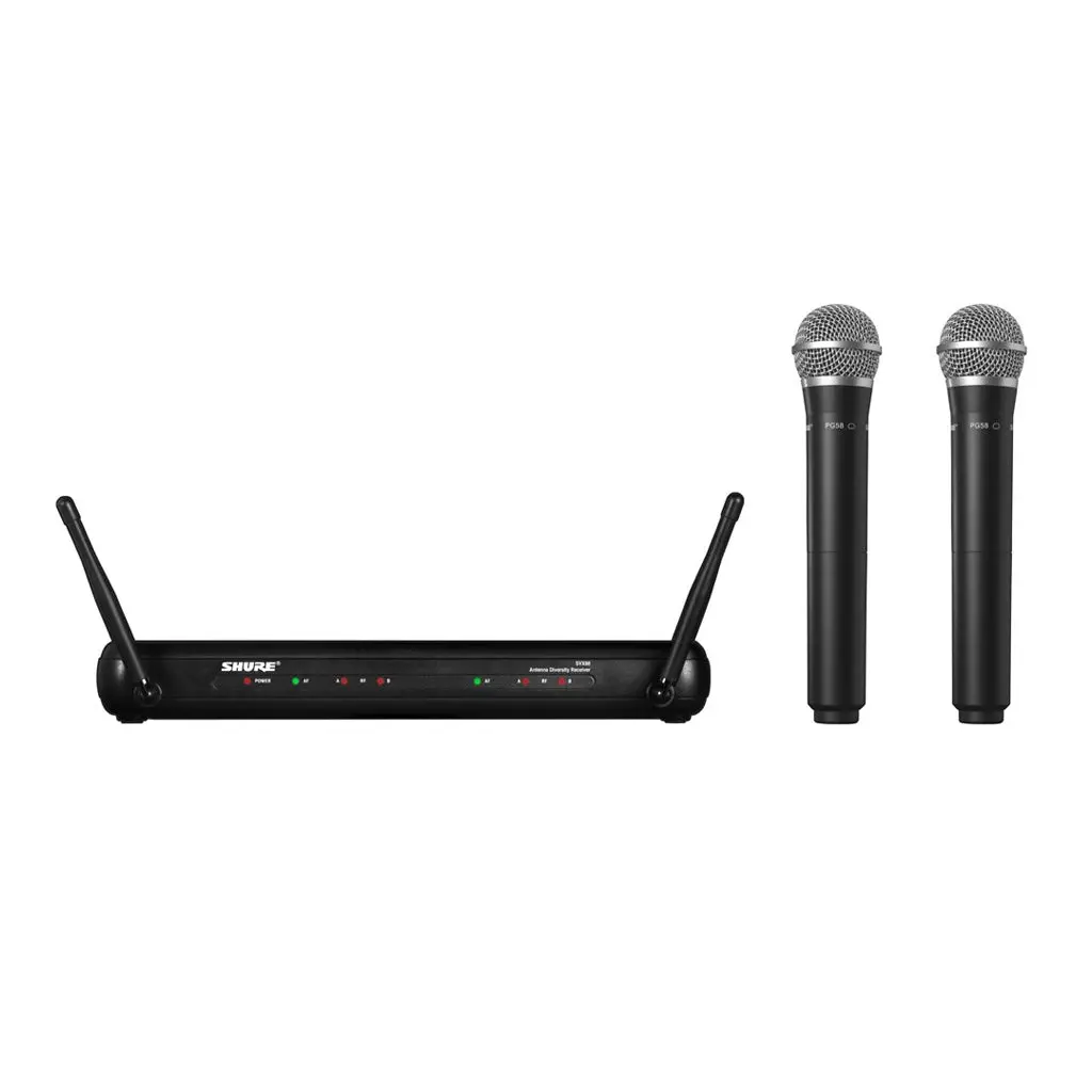 Shure Svx288 Pg58 Dual Wireless Mic System 1