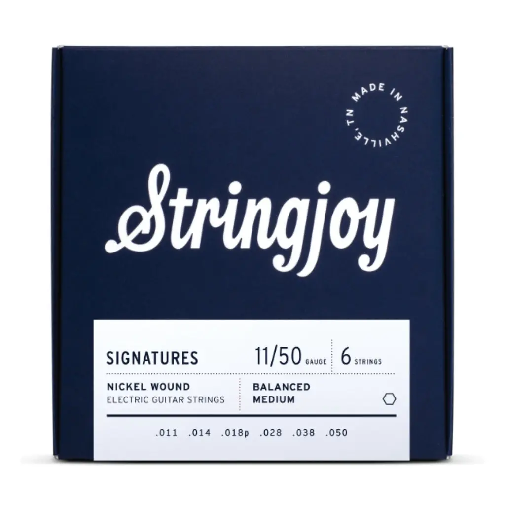 Stringjoy Signatures | Balanced Medium Gauge (11-50) Nickel Wound Electric Guitar Strings 1