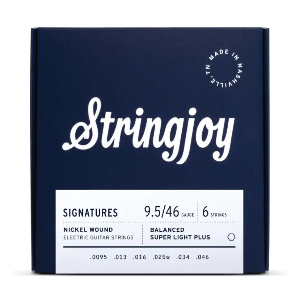 Stringjoy Signatures | Balanced Super Light Plus Gauge (9.5-46) Nickel Wound Electric Guitar Strings 1