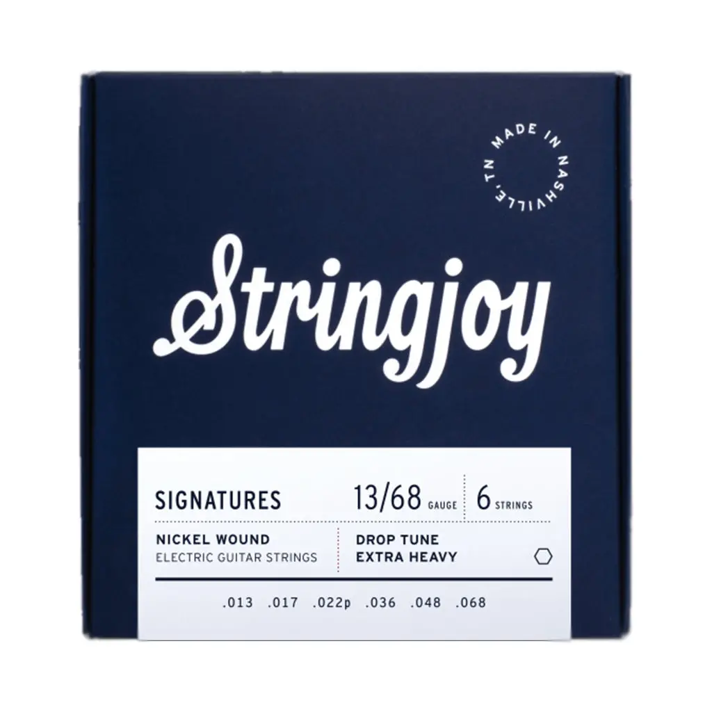 Stringjoy Signatures | Drop Tune Extra Heavy Gauge (13-68) Nickel Wound Electric Guitar Strings 1
