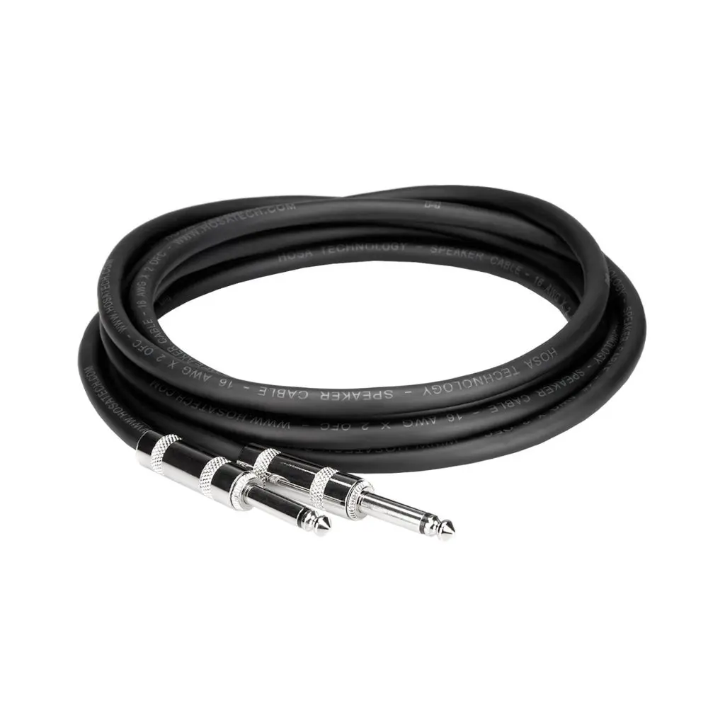 Hosa Technology Black Zip 1/4 In Ts To Same Speaker Cable 3Ft 1