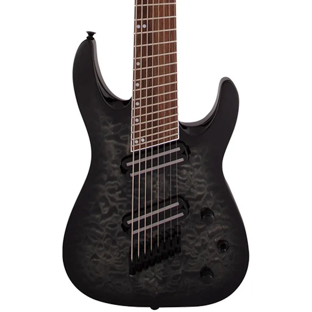 Jackson Slatxf8 Multiscale 8 String  - Transparent Black Burst | Electric Guitars | 2919904585 1