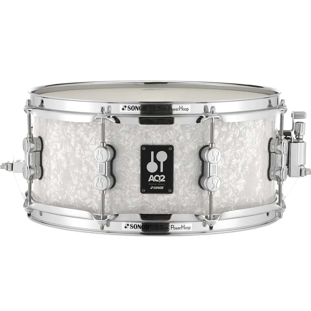 Sonor Aq2 13"X6" Snare Drum - White Pearl 1