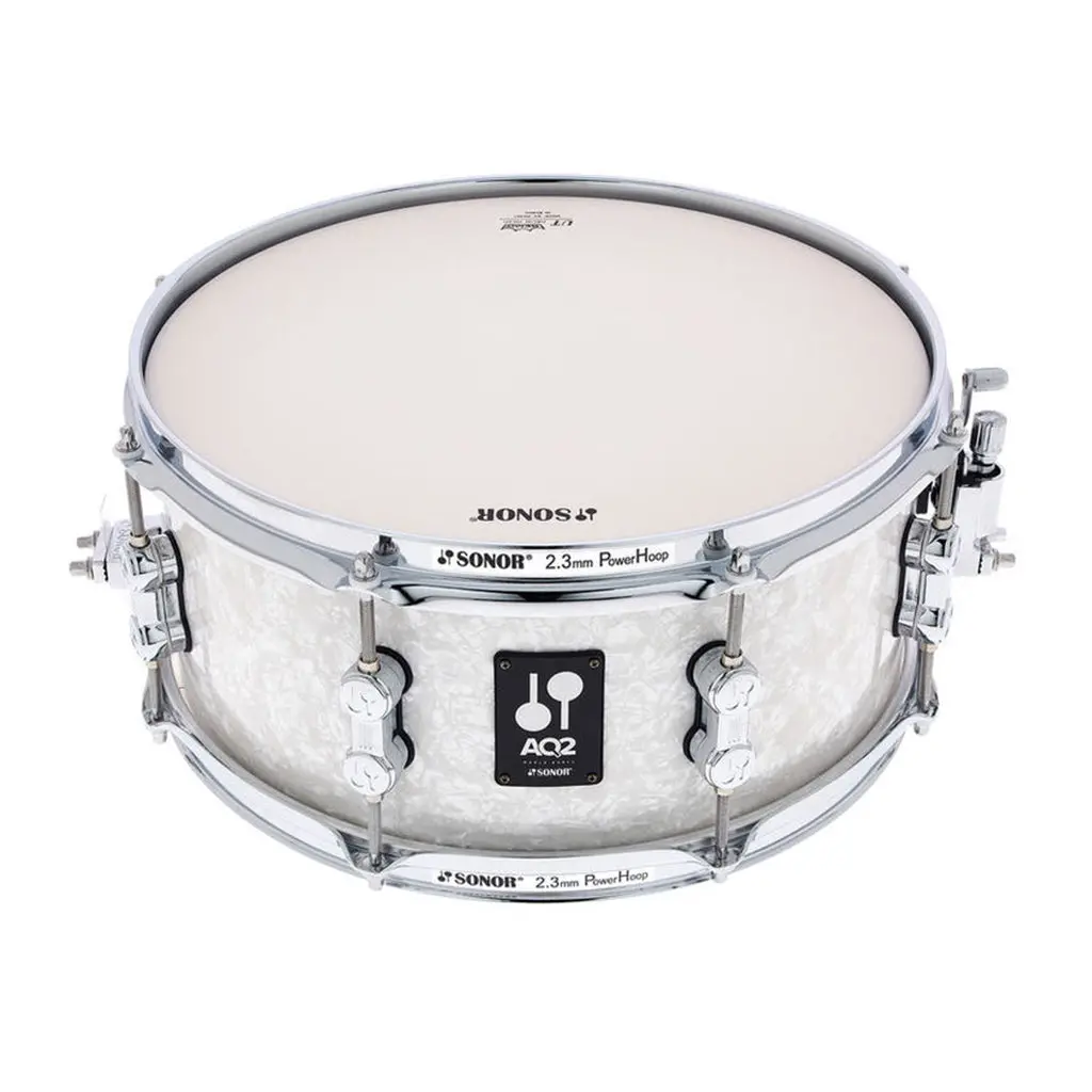 Sonor Aq2 13"X6" Snare Drum - White Pearl 2