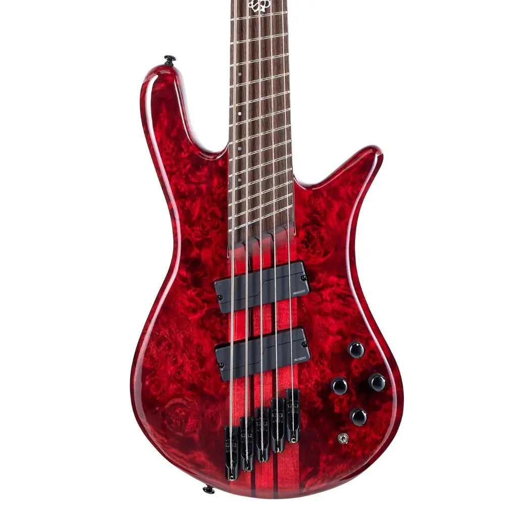 Spector Dimension 5 M/S Bass Guitar - Inferno Red 1