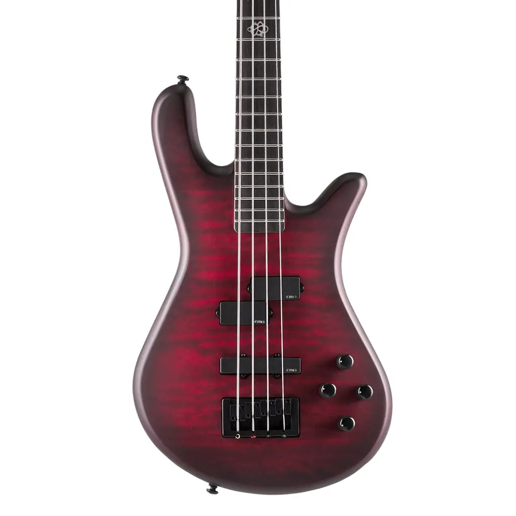 Spector Pulse 4 Bass Guitar - Black Cherry Matte 1