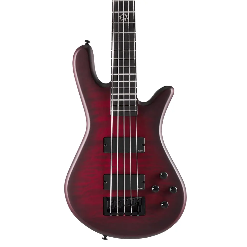 Spector Pulse 5 Bass Guitar - Black Cherry Matte 1