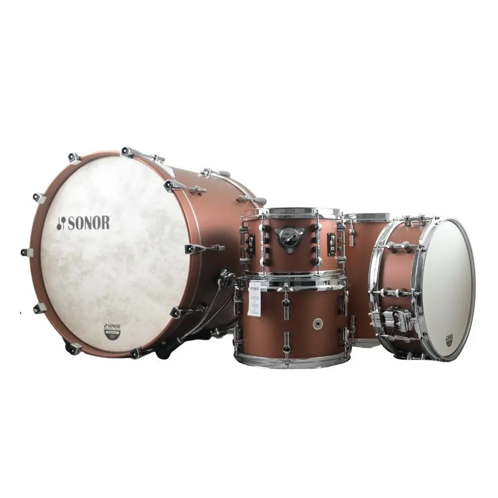 Sonor Sq1 Series 22" 5 Piece Shell Pack - Satin Copper Brown 1