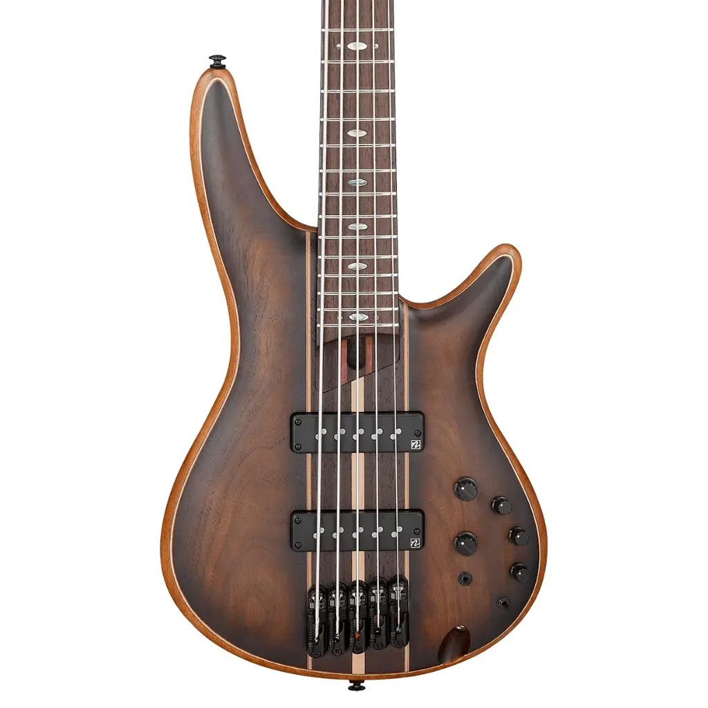 Ibanez Sr1355b 5 String Premium Bass With Bag - Dual Mocha Burst Flat 1
