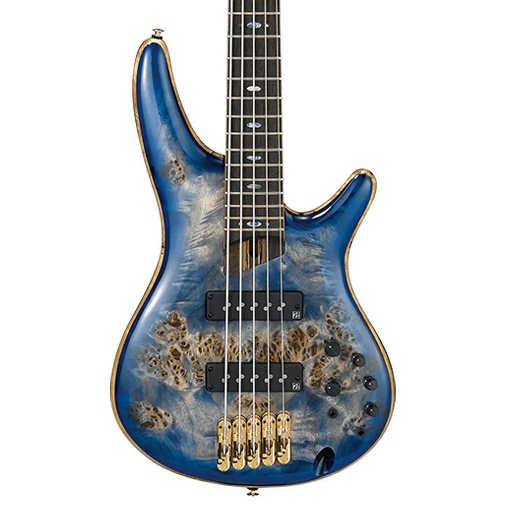Ibanez Sr2605 5 String Bass - Cerulean Blue Burst 1