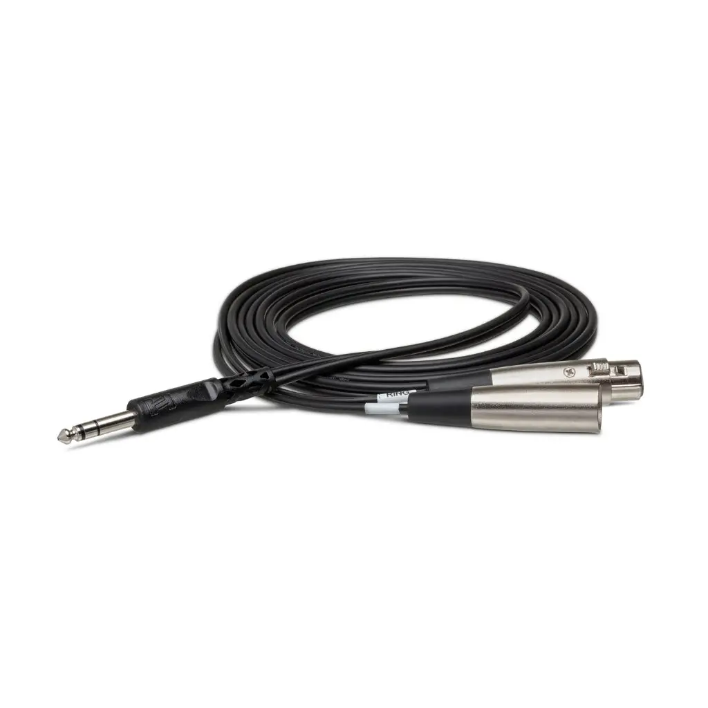 Hosa Technology 1/4 In Trs To Xlr3m And Xlr3f Insert Cable 3M 1