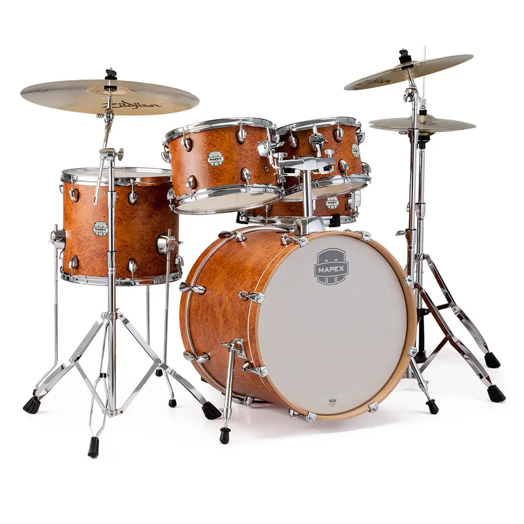 Mapex Storm 5 Piece Drum Kit With Hardware - Camphor Wood Grain - 20, 10, 12, 14, 14S 1