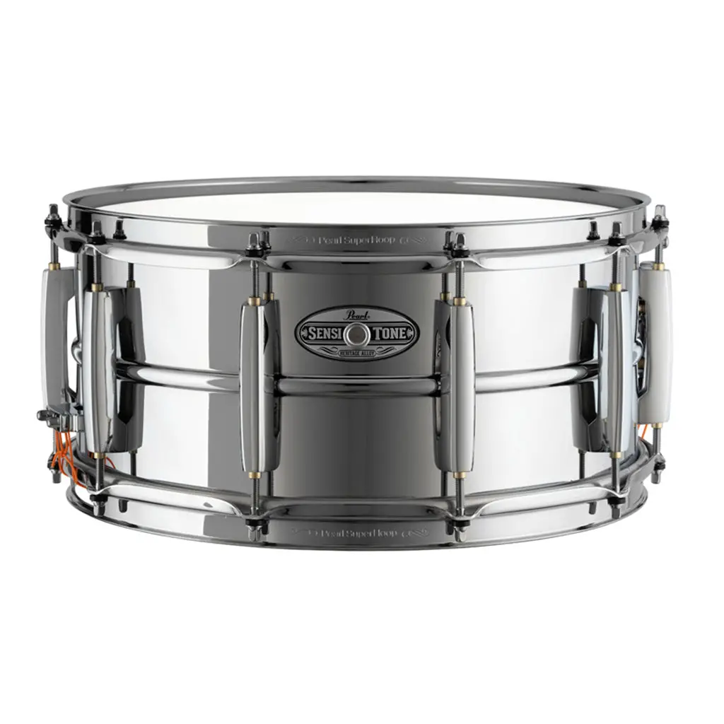 Pearl 14"X6.5" Sensitone Heritage Alloy Snare Drum - Steel 1