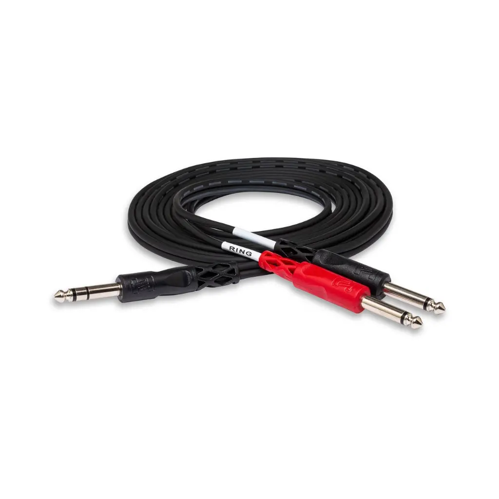Hosa Technology 1/4 In Trs To Dual 1/4 In Ts Insert Cable 1M 1
