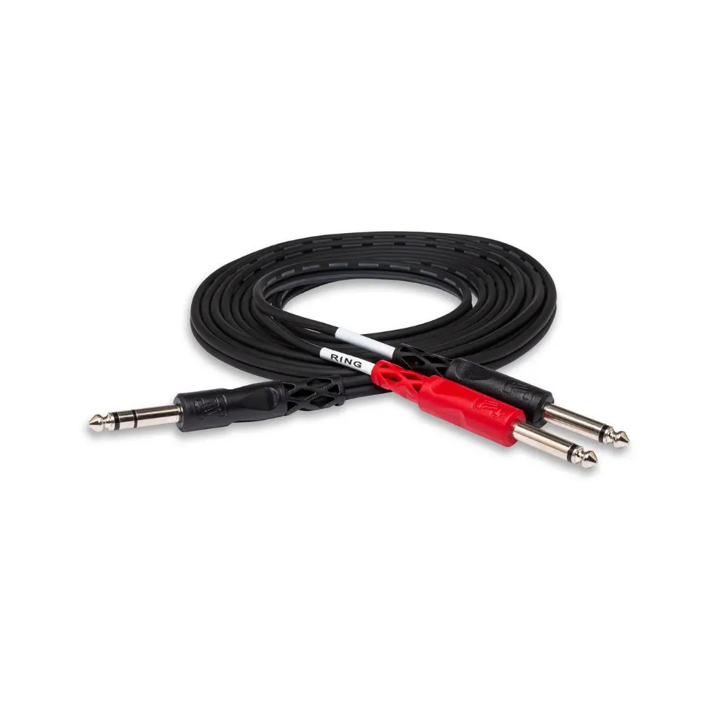 Hosa Technology 1/4 In Trs To Dual 1/4 In Ts Insert Cable 2M 1