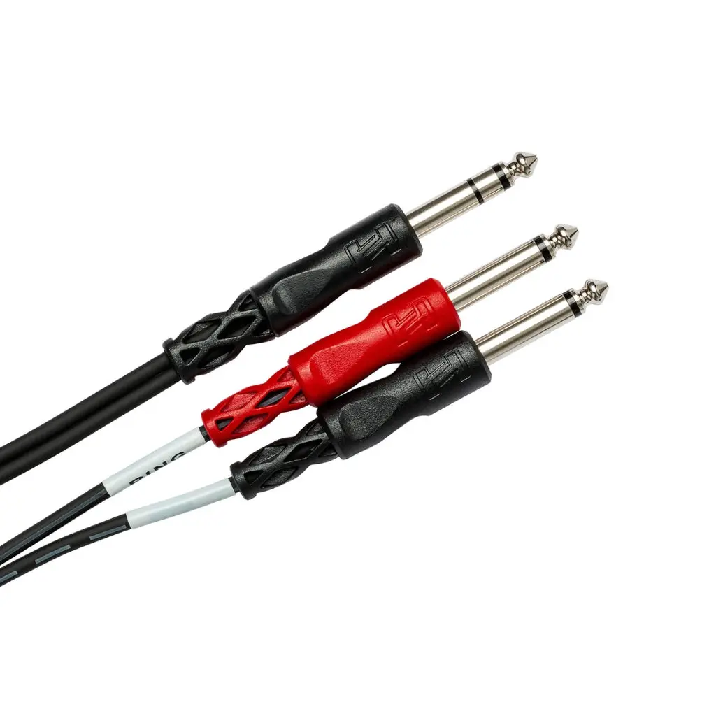 Hosa Technology 1/4 In Trs To Dual 1/4 In Ts Insert Cable 2M 2