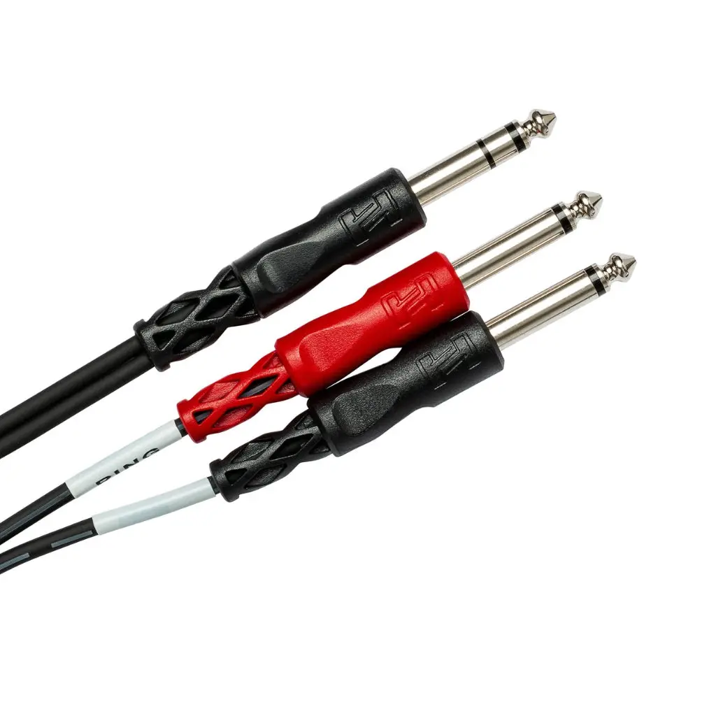 Hosa Technology 1/4 In Trs To Dual 1/4 In Ts Insert Cable 3M 2