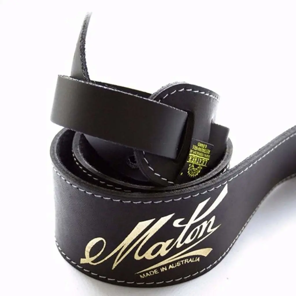 Maton Strap-Bl Soft Leather Strap Black 2
