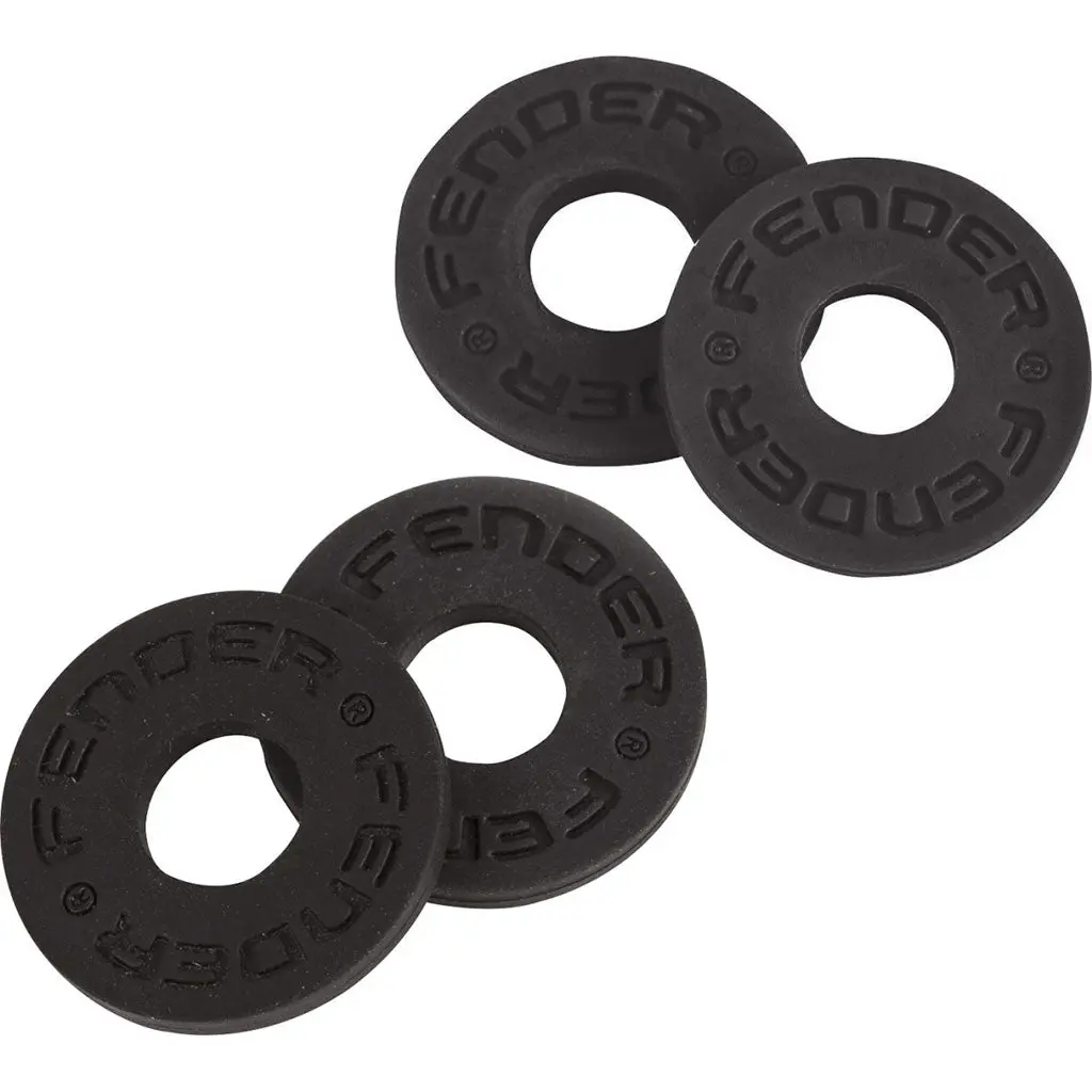 Fender Strap Blocks 4Pk - All Black 1