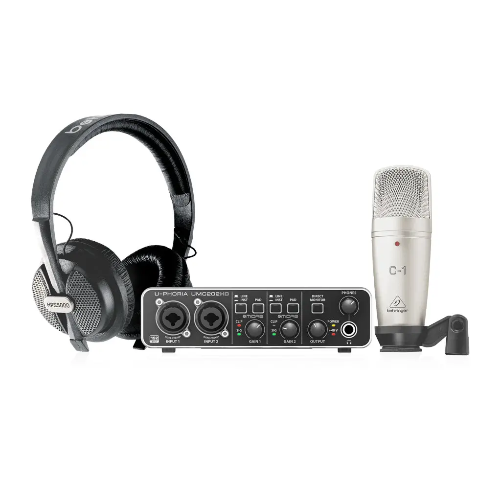 Behringer U-Phoria Studio Pro Recording Bundle 1