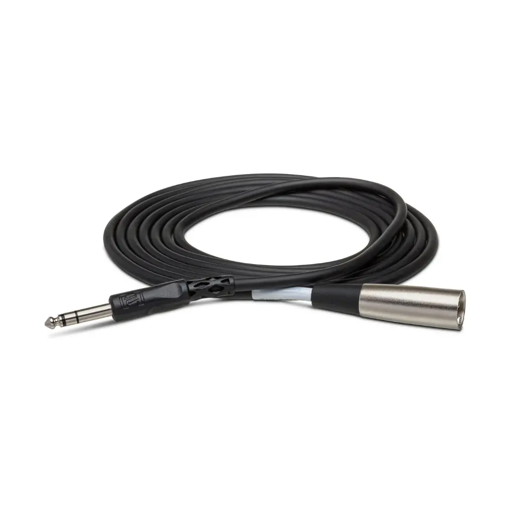 Hosa Technology 1/4 In Trs To Xlr3m Balanced Interconnect Cable 15Ft 1