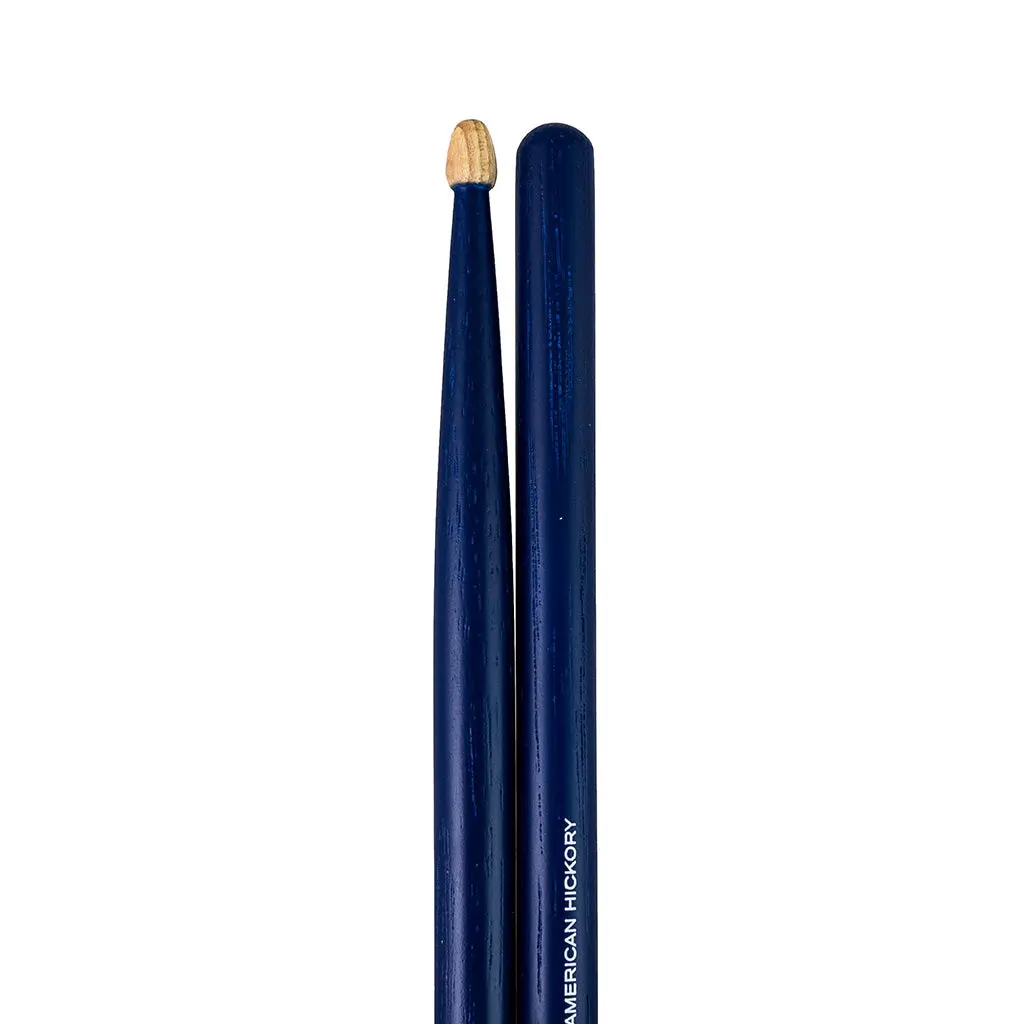 Total Percussion 5A Drumsticks - Wood Tip - Blue 1
