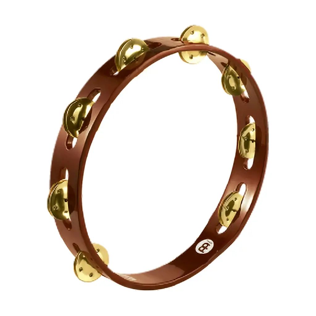 Meinl Tambourine With 1 Row Brass Jingles - African Brown 1