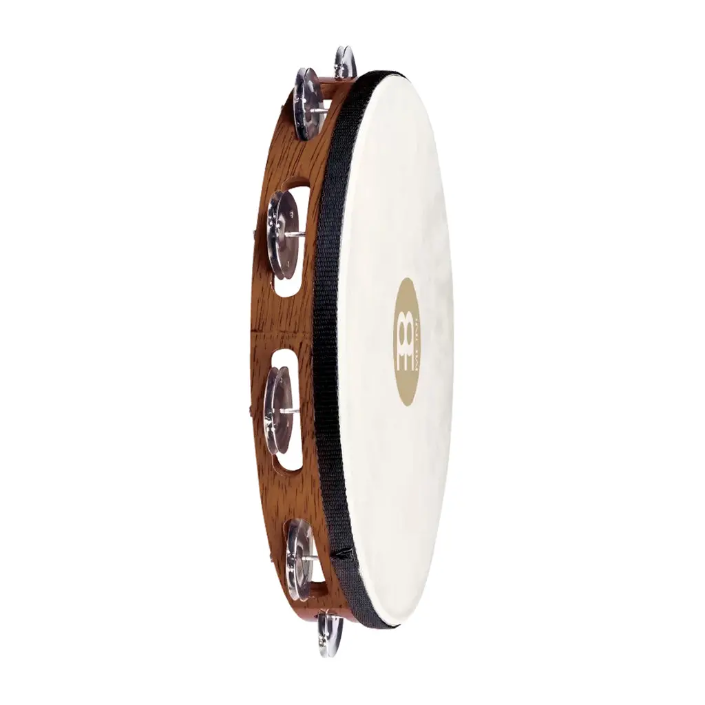 Meinl Tambourine - 1 Row Aluminium Jingles - African Brown 2