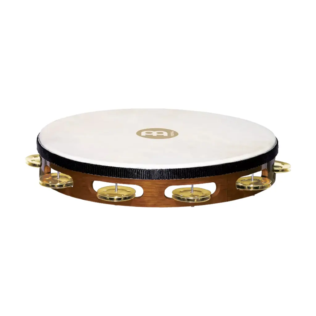 Meinl Tambourine - 1 Row Brass Jingles - African Brown 1