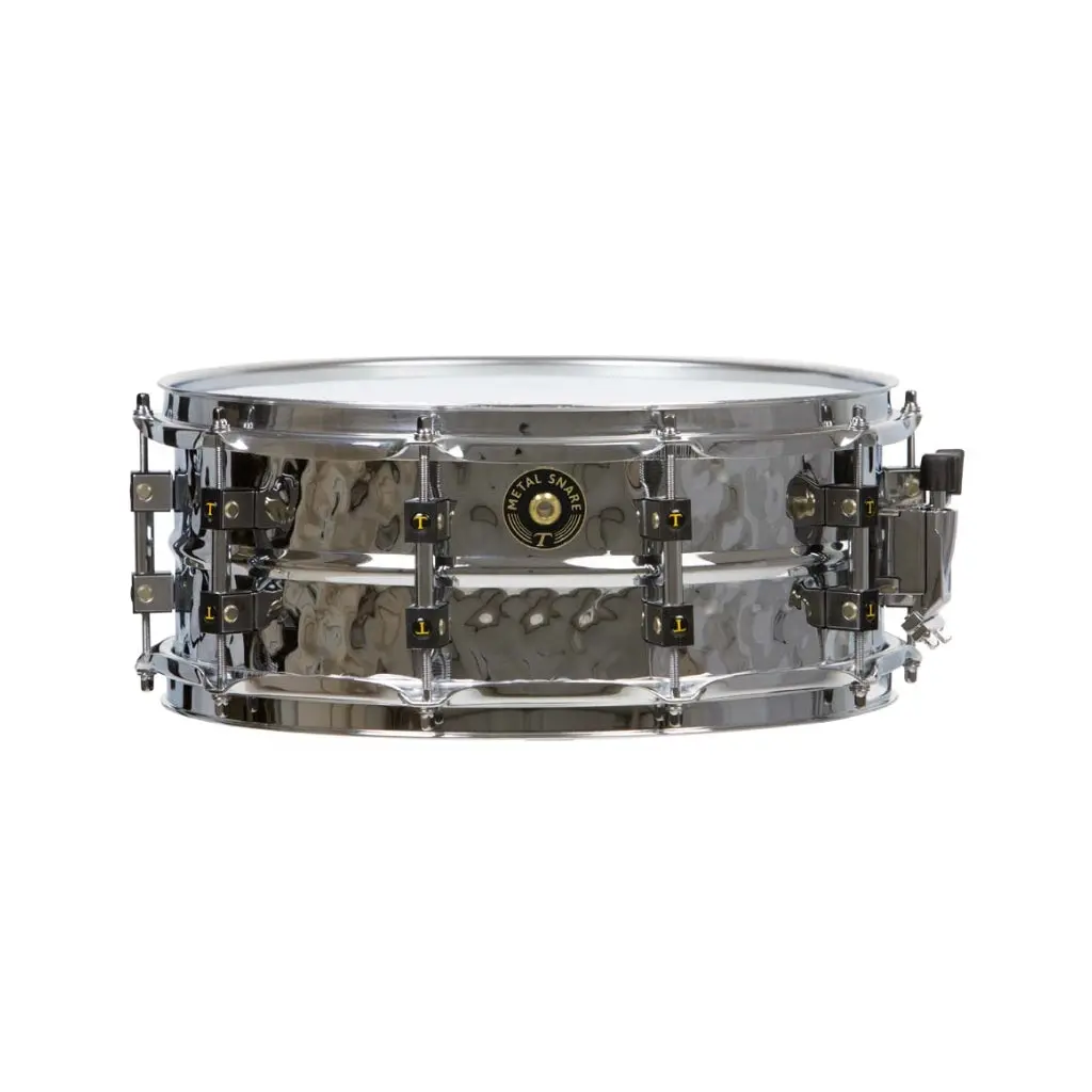 Tamburo 14" X 5.5" Hammered Steel Shell Snare 1
