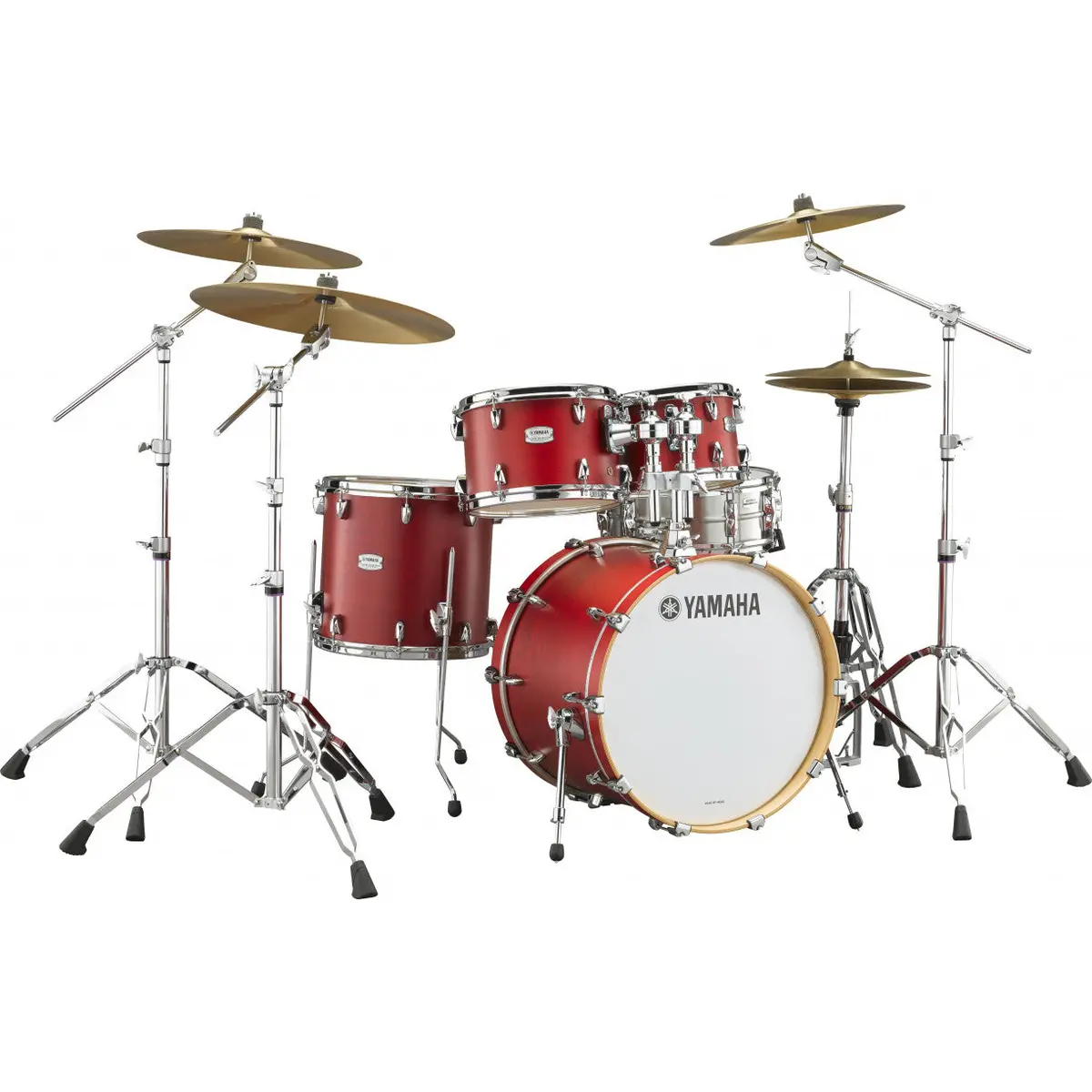 Yamaha Tour Custom Fusion Drum Kit Pack - Candy Apple Satin 1