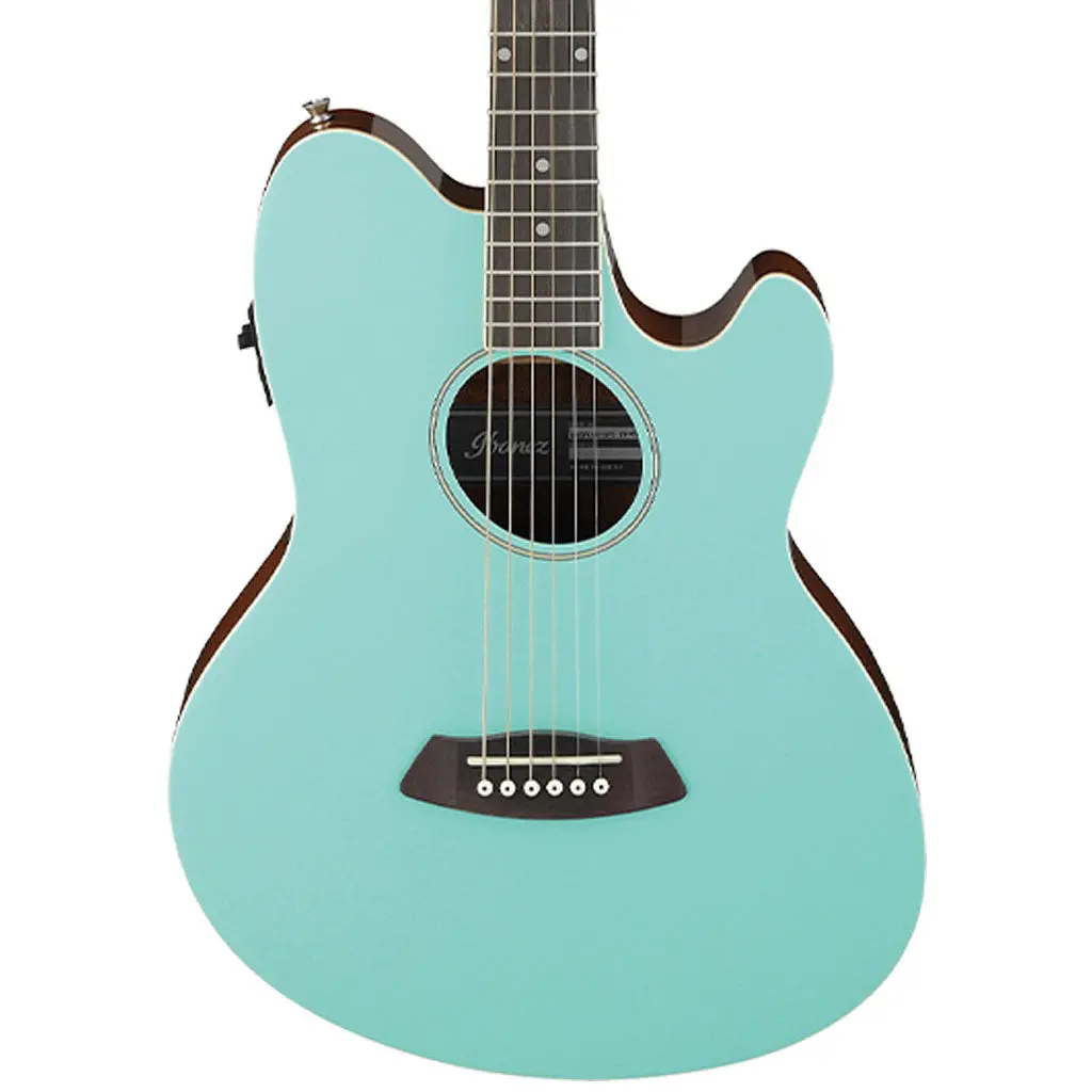 Ibanez - Tcy10e Acoustic Guitar - Sea Foam Green High Gloss 1