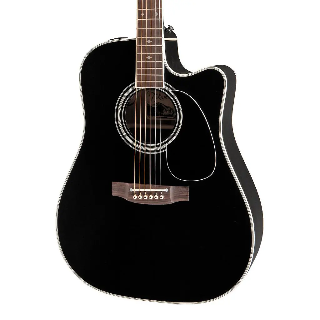 Takamine Ef341sc Legacy Series Dreadnought - Black 1