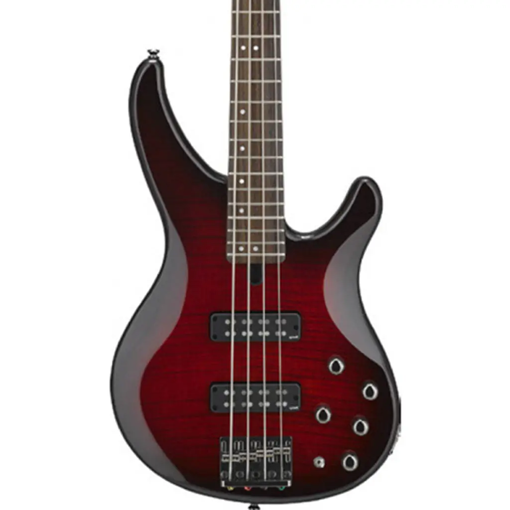 Yamaha Trbx604fmdrb Electric Bass Guitar - Dark Red Burst 1