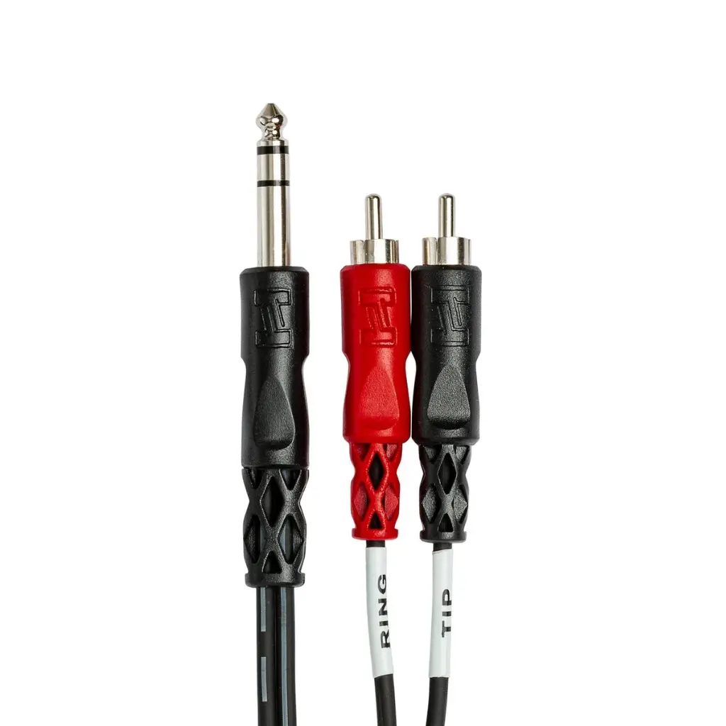 Hosa Technology 1/4 In Trs To Dual Rca Insert Cable 1M 2