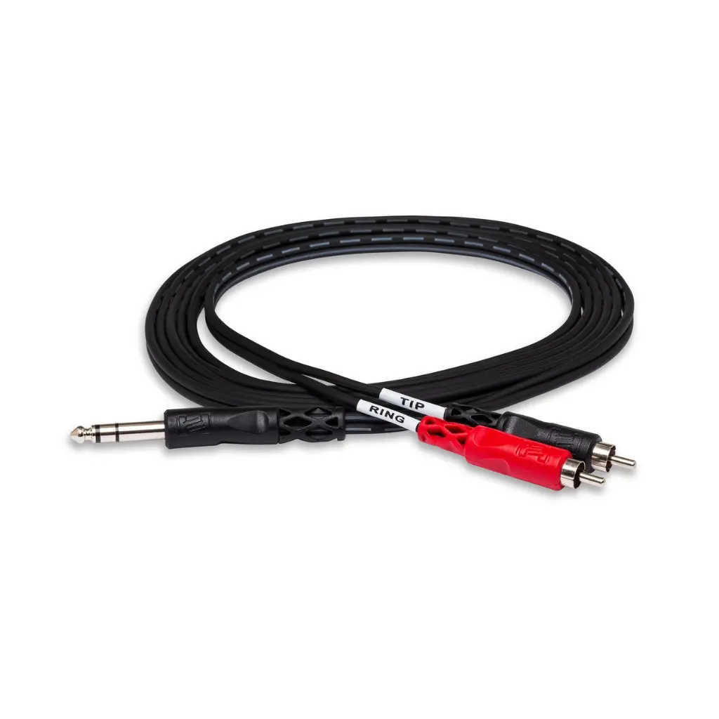 Hosa Technology 1/4 In Trs To Dual Rca Insert Cable 2M 1