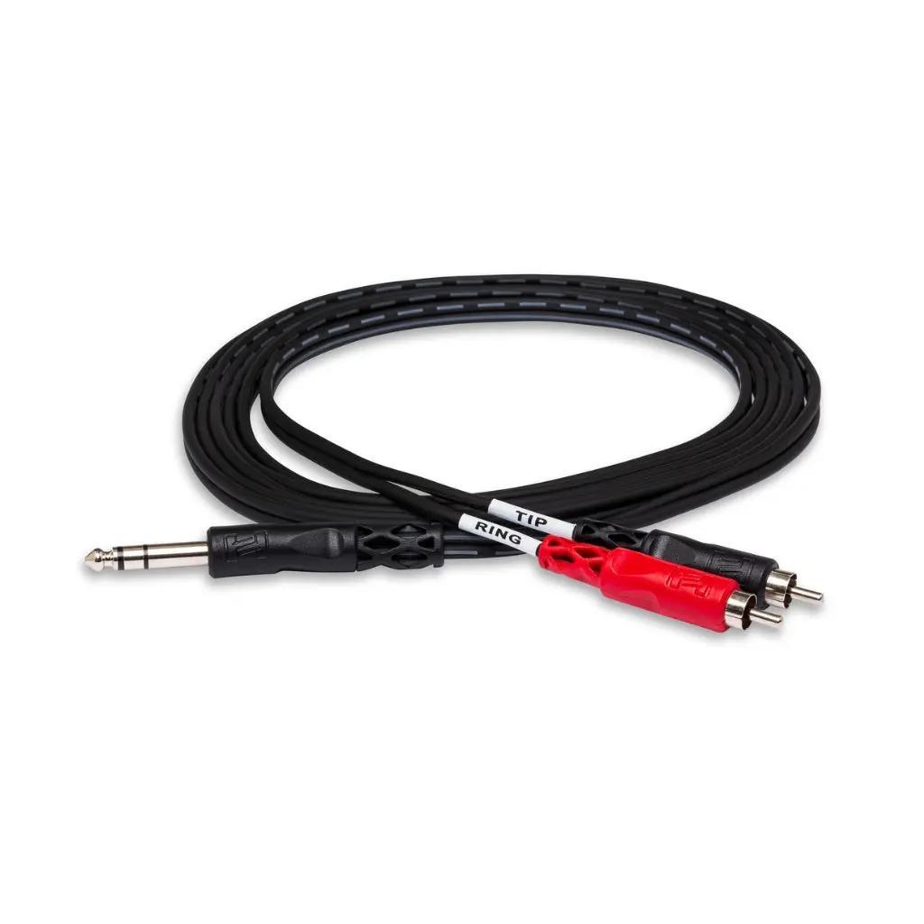 Hosa Technology 1/4 In Trs To Dual Rca Insert Cable 3Ft 1