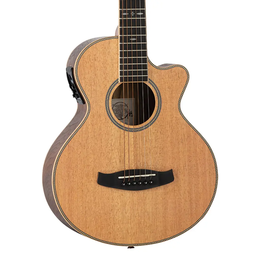 Tanglewood Tru2-Ce-Bw Reunion Pro Solid Australian Red Cedar Top Traveller Folk With Black Walnut Back And Sides 1