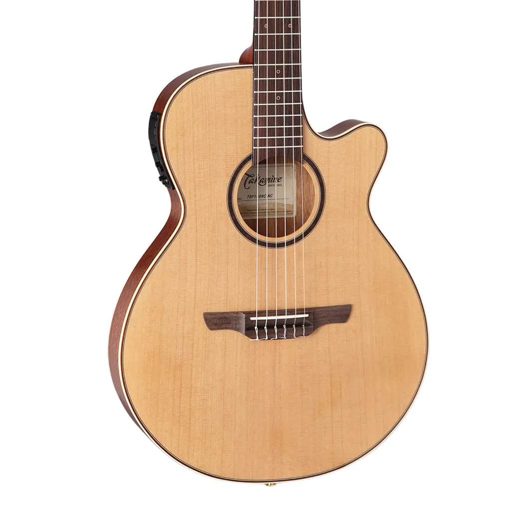 Takamine Thinline Nylon String With Cutaway Acoustic Guitar 1