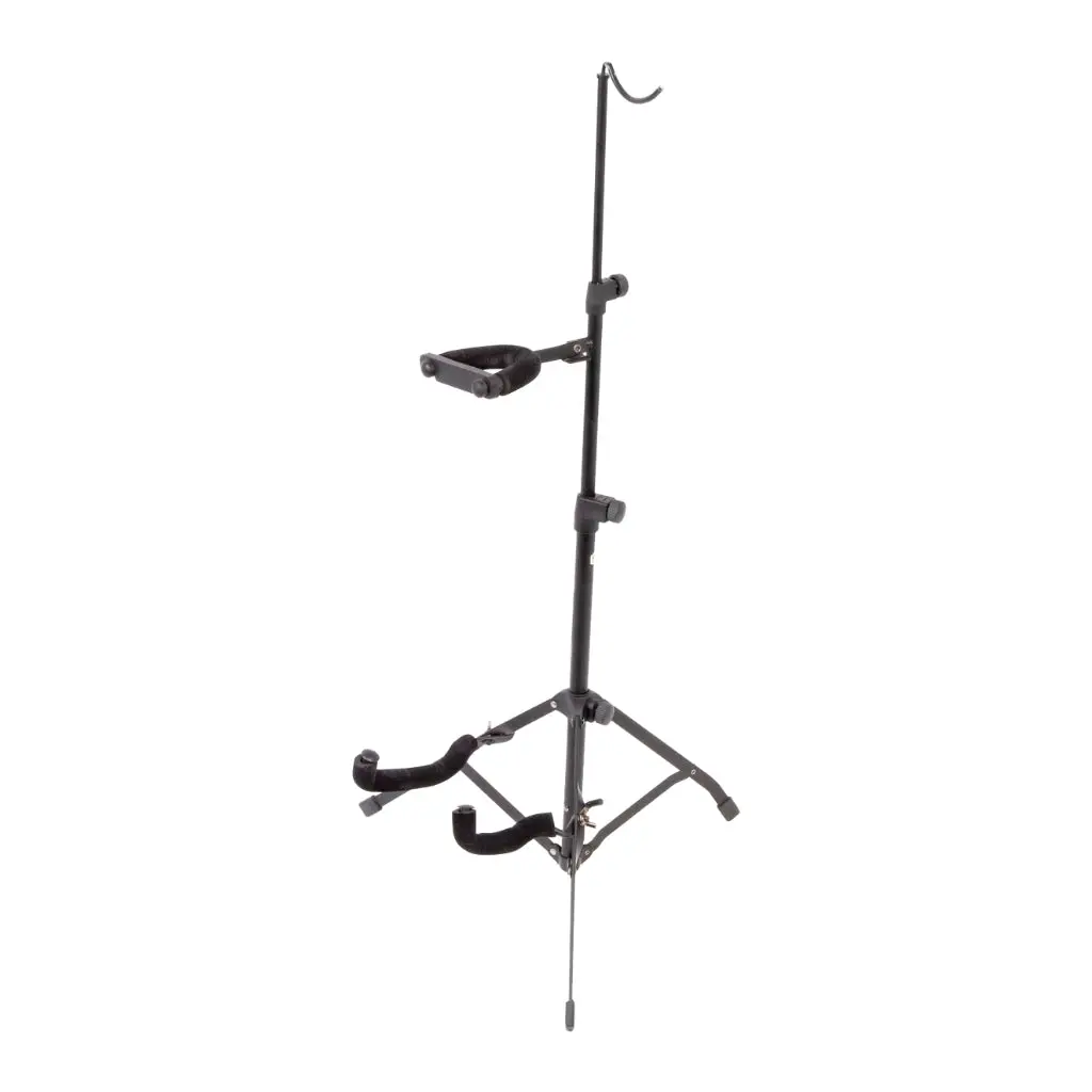 Xtreme Tv96 Violin Stand Height Adjustable W/Violin Bow Support Black 1