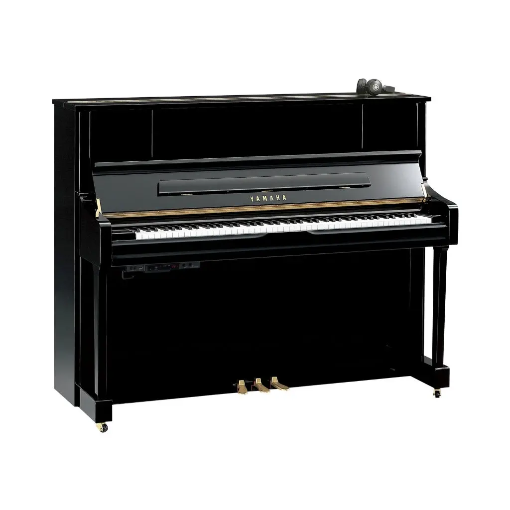 Yamaha U1jsc3pe 121Cm Upright Piano With Sc3 Silent System In Polished Ebony 1
