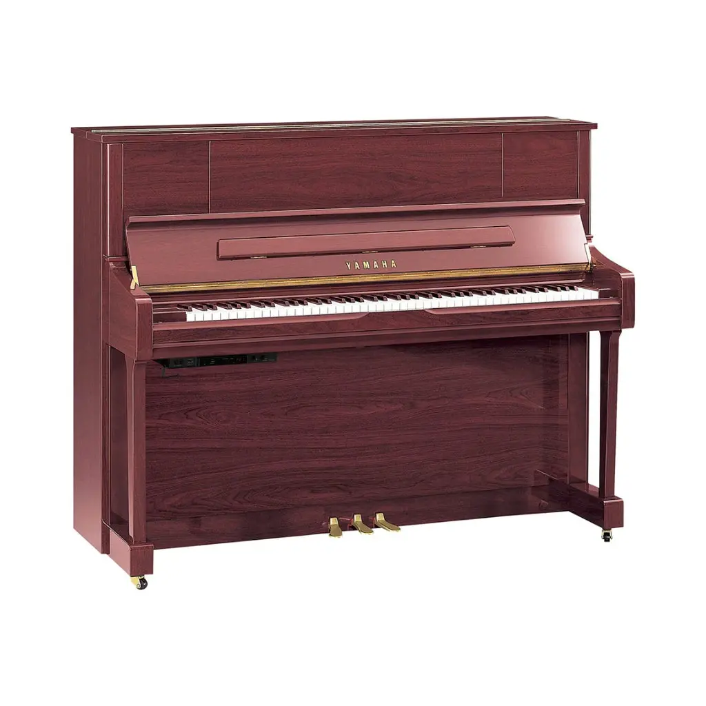 Yamaha U1jsc3pm 121Cm Upright Piano With Sc3 Silent System In Polished Mahogany 1