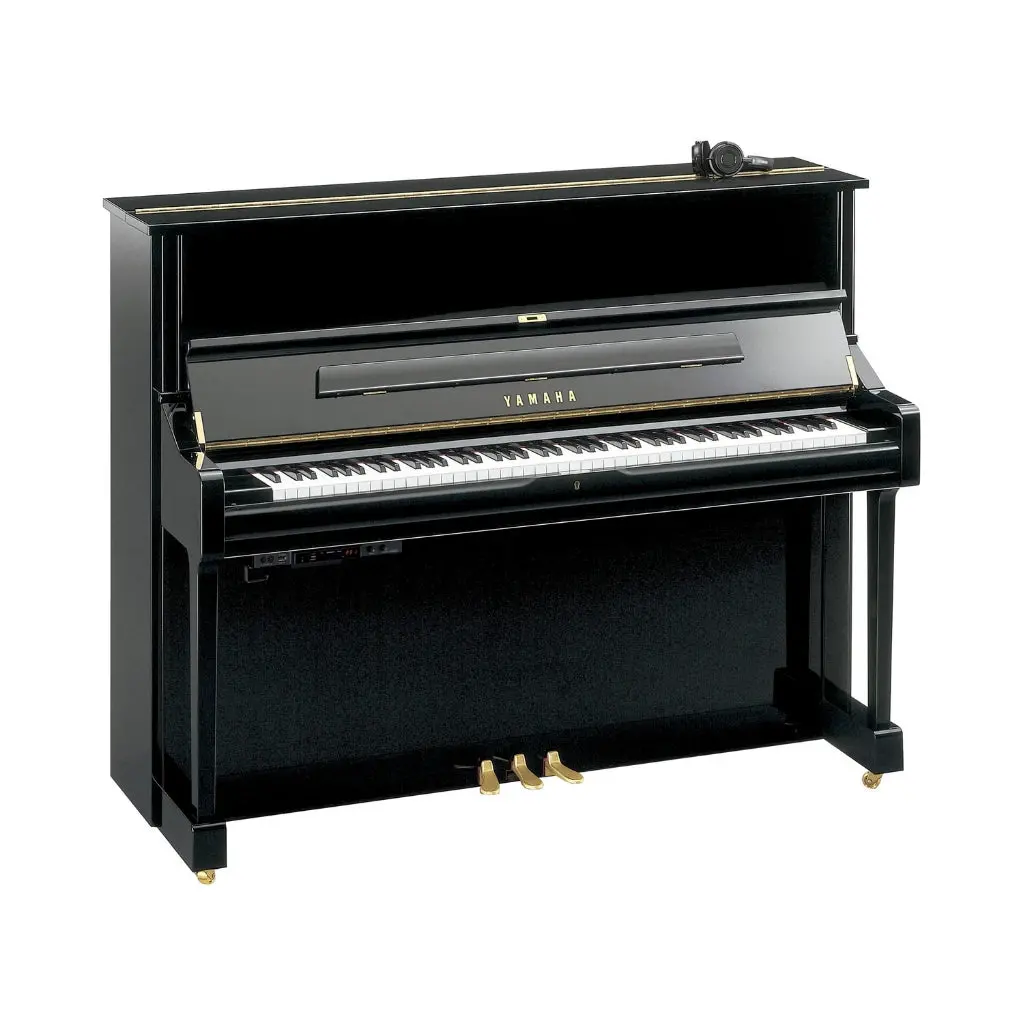 Yamaha U1sh3peq 121Cm Professional Upright Piano With Sh3 Silent System In Polished Ebony 1